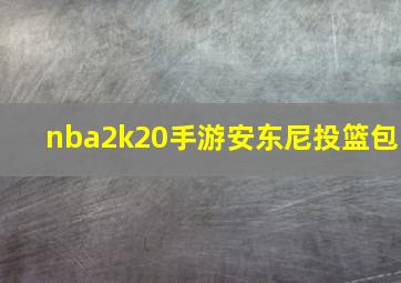 nba2k20手游安东尼投篮包