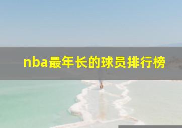 nba最年长的球员排行榜