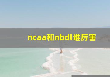 ncaa和nbdl谁厉害