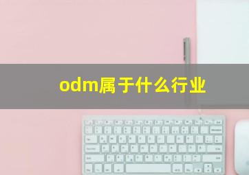 odm属于什么行业