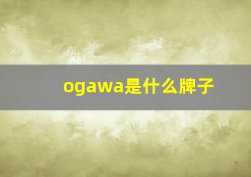 ogawa是什么牌子