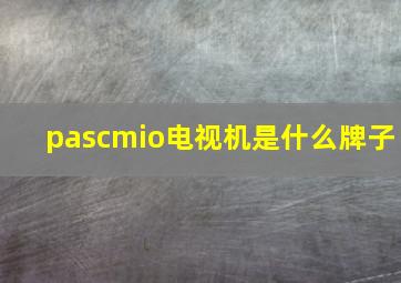 pascmio电视机是什么牌子