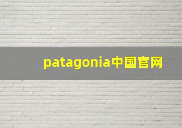 patagonia中国官网