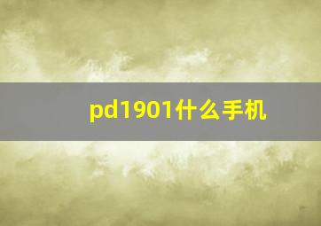 pd1901什么手机