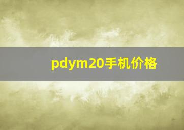 pdym20手机价格