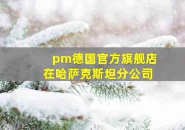 pm德国官方旗舰店在哈萨克斯坦分公司