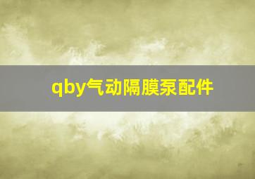 qby气动隔膜泵配件