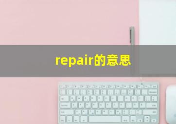 repair的意思