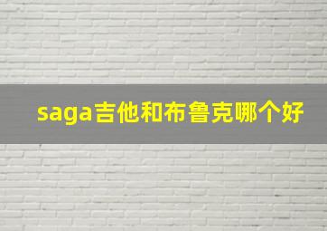 saga吉他和布鲁克哪个好