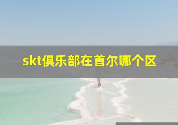 skt俱乐部在首尔哪个区