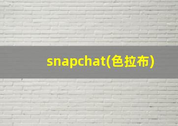 snapchat(色拉布)