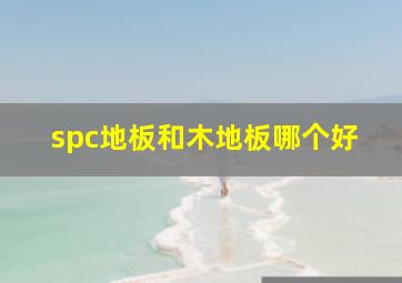 spc地板和木地板哪个好