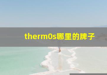 therm0s哪里的牌子