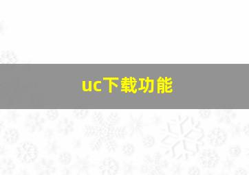 uc下载功能