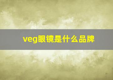 veg眼镜是什么品牌