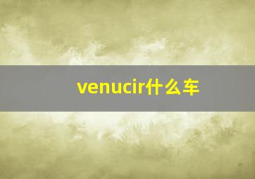 venucir什么车