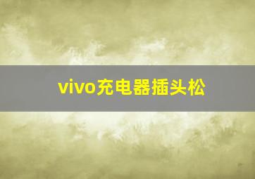 vivo充电器插头松