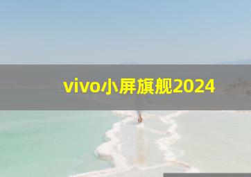 vivo小屏旗舰2024