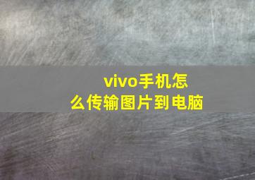 vivo手机怎么传输图片到电脑