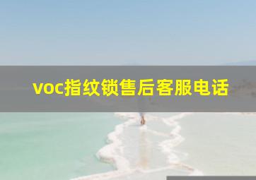 voc指纹锁售后客服电话