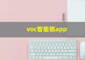 voc智能锁app