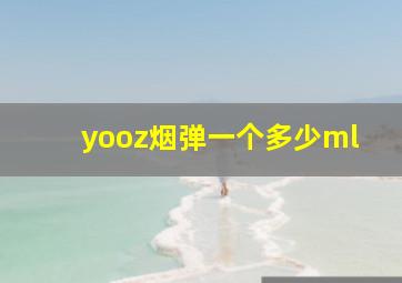 yooz烟弹一个多少ml