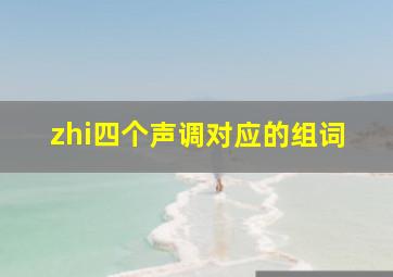 zhi四个声调对应的组词