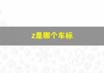 z是哪个车标