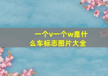 一个v一个w是什么车标志图片大全