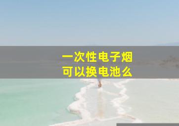 一次性电子烟可以换电池么