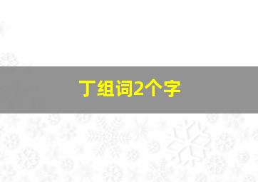 丁组词2个字