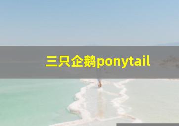 三只企鹅ponytail