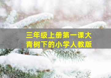 三年级上册第一课大青树下的小学人教版