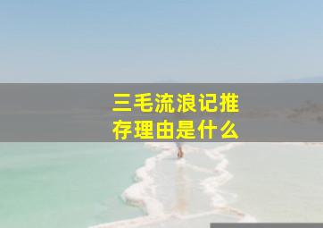 三毛流浪记推存理由是什么