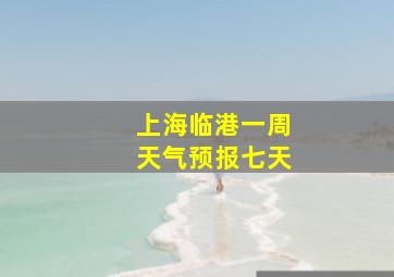 上海临港一周天气预报七天