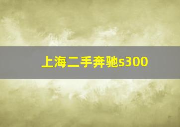 上海二手奔驰s300