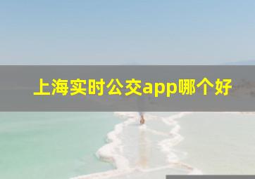 上海实时公交app哪个好