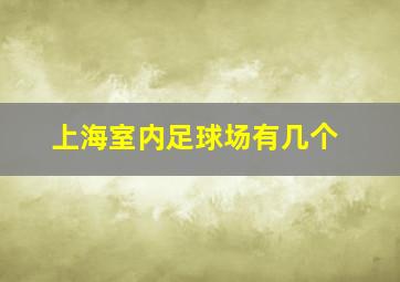 上海室内足球场有几个