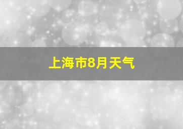 上海市8月天气