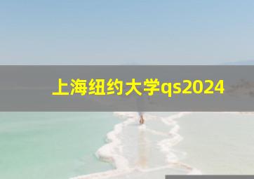 上海纽约大学qs2024