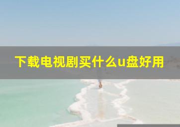 下载电视剧买什么u盘好用