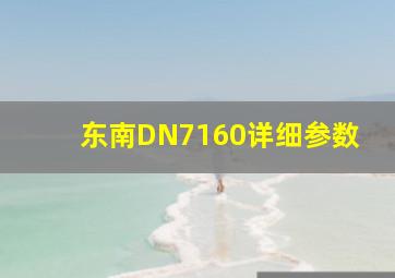 东南DN7160详细参数