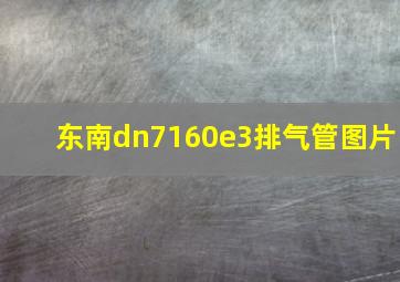 东南dn7160e3排气管图片