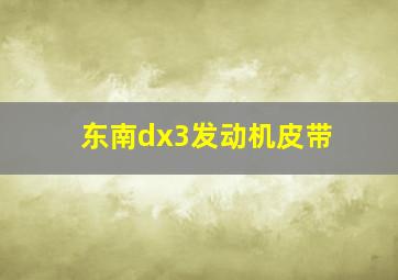 东南dx3发动机皮带