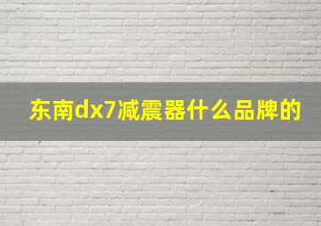 东南dx7减震器什么品牌的