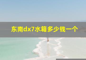 东南dx7水箱多少钱一个