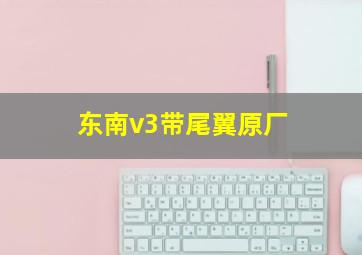 东南v3带尾翼原厂