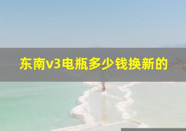 东南v3电瓶多少钱换新的