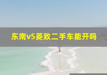 东南v5菱致二手车能开吗