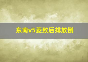 东南v5菱致后排放倒